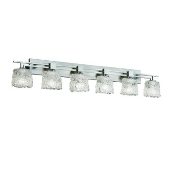 Veneto Luce Six Light Bath Bar in Polished Chrome (102|GLA-8706-30-LACE-CROM)