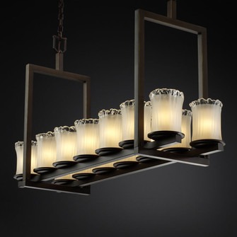 Veneto Luce LED Chandelier in Dark Bronze (102|GLA-8769-16-WTFR-DBRZ-LED14-9800)