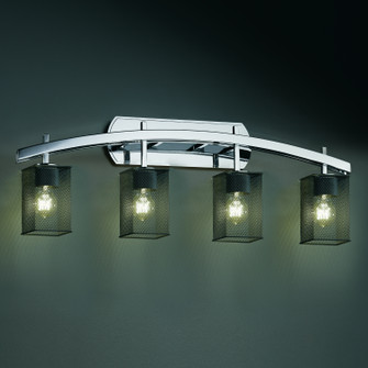 Wire Mesh Four Light Bath Bar in Dark Bronze (102|MSH-8594-15-DBRZ)