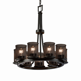 Wire Mesh Nine Light Chandelier in Matte Black (102|MSH-8766-10-MBLK)