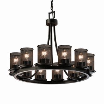 Wire Mesh 12 Light Chandelier in Matte Black (102|MSH-8768-10-MBLK)