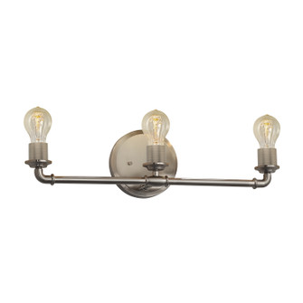 No Shade Material Three Light Bath Bar in Polished Chrome (102|NSH-8463-CROM)