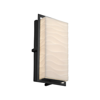 Porcelina LED Outdoor Wall Sconce in Matte Black (102|PNA-7562W-WAVE-MBLK)