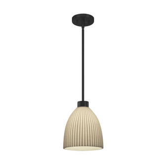 Porcelina One Light Pendant in Matte Black (102|PNA-8814-18-PLET-MBLK-RIGID)