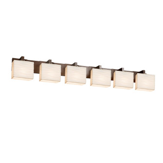 Porcelina Six Light Bath Bar in Brushed Nickel (102|PNA-8926-55-WAVE-NCKL)