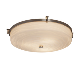 Porcelina Three Light Flush-Mount in Dark Bronze (102|PNA-8987-WAVE-DBRZ)