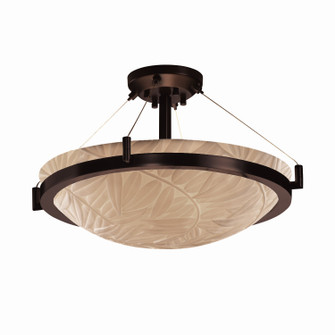 Porcelina Eight Light Semi-Flush Mount in Matte Black (102|PNA-9684-35-BMBO-MBLK)