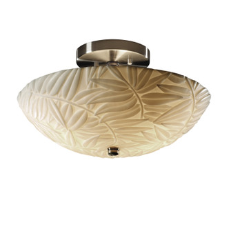 Porcelina Two Light Semi-Flush Mount in Matte Black (102|PNA-9690-35-BMBO-MBLK)