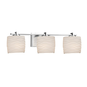 Limoges Three Light Bath Bar in Polished Chrome (102|POR-8443-30-WAVE-CROM)
