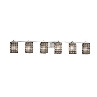 Wire Glass Six Light Bath Bar in Polished Chrome (102|WGL-8446-15-GRCB-CROM)