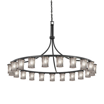 Wire Glass 21 Light Chandelier in Dark Bronze (102|WGL-8736-10-SWCB-DBRZ)