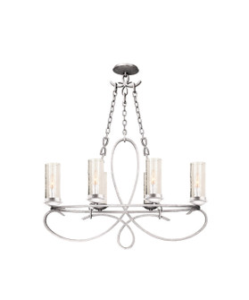 Grayson Six Light Chandelier in Pearl Silver (33|2673PS/1100)