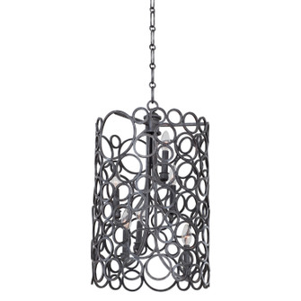 Ashbourne Six Light Foyer Pendant in Vintage Iron (33|2762VI)