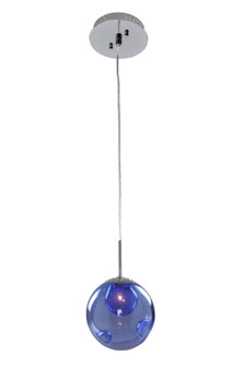 Meteor One Light Mini Pendant in Chrome (33|309510CH/SAPPH)