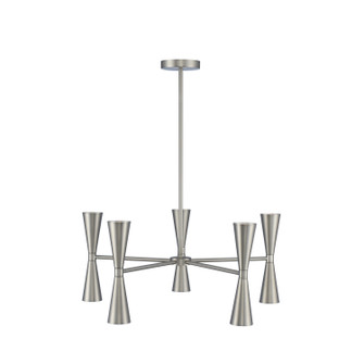 Milo LED Chandelier in Satin Nickel (33|310470SN)