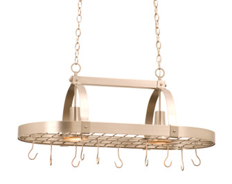 Contemporary Two Light Pot Rack in Satin Nickel (33|3616SN)