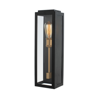 Ashland One Light Wall Sconce in Matte Black w Sanded Gold (33|405520BSG)