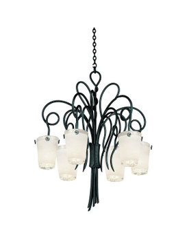 Tribecca Six Light Chandelier in Tortoise Shell (33|4289TO/FROST)