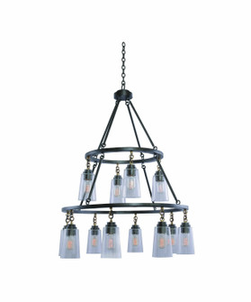 Dillon 12 Light Pendant in Milled Iron (33|504953MI)