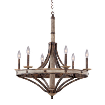 Coronado Six Light Chandelier in Florence Gold (33|7046FG)