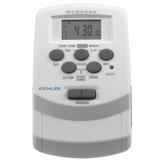 Accessory Digital Timer with Daylight Sa in White (12|15556WH)