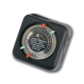 Accessory Outdoor Enclosure Timer in Black Material (12|15557BK)