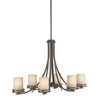 Hendrik Six Light Chandelier in Olde Bronze (12|1673OZ)