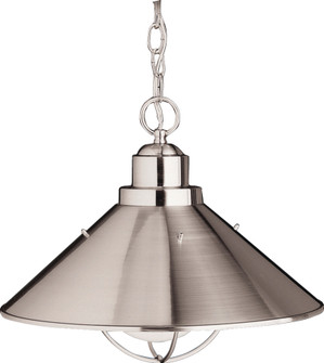 Seaside One Light Outdoor Pendant in Brushed Nickel (12|2713NI)