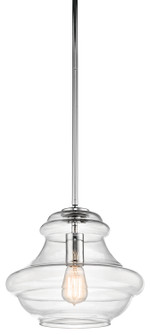 Everly One Light Pendant in Chrome (12|42044CH)