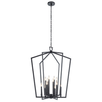 Abbotswell 12 Light Foyer Chandelier in Black (12|43496BK)