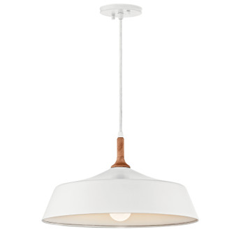 Danika One Light Pendant in White (12|43683WH)