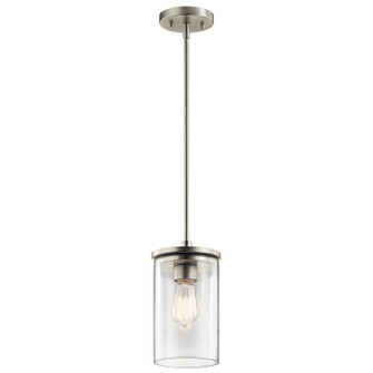 Crosby One Light Mini Pendant in Brushed Nickel (12|43996NI)