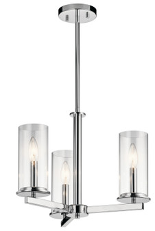 Crosby Three Light Chandelier/Semi Flush in Chrome (12|43997CH)