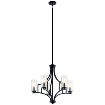 Vara Five Light Chandelier in Distressed Black (12|44072DBK)