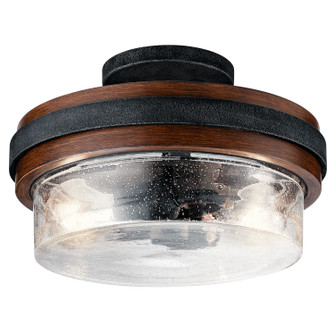 Grand Bank Two Light Semi Flush Mount in Auburn Stained (12|44100AUB)