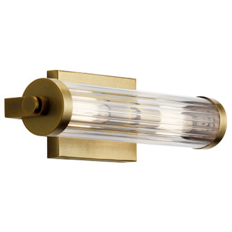 Azores Two Light Wall Sconce in Natural Brass (12|45648NBR)