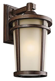 Atwood One Light Outdoor Wall Mount in Brown Stone (12|49073BST)