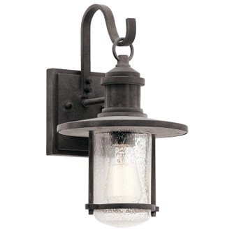 Riverwood One Light Outdoor Wall Mount in Weathered Zinc (12|49192WZC)