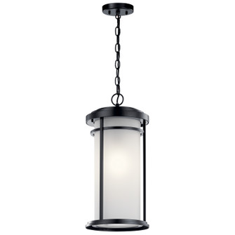 Toman One Light Outdoor Pendant in Black (12|49689BK)