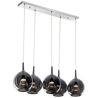 Zin LED Linear Chandelier in Chrome (12|84154)