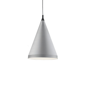 Dorothy One Light Pendant in Brushed Nickel With Black Detail (347|492722-BN/BK)