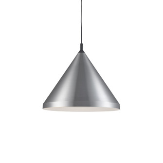 Dorothy One Light Pendant in Brushed Nickel With Black Detail (347|492824-BN/BK)
