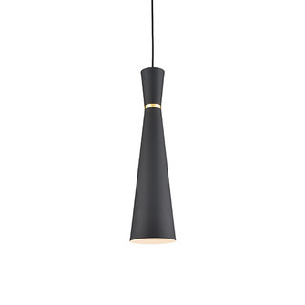 Vanderbilt One Light Pendant in Black With Gold Detail (347|493206-BK/GD)