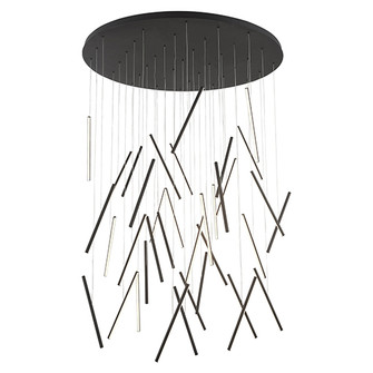 Chute LED Pendant in Black (347|MP14850-BK)