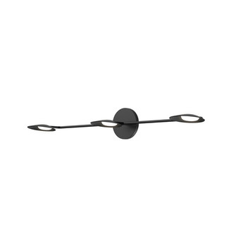 Rotaire LED Bathroom Fixture in Black (347|VL90133-BK)