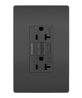 radiant Tamper-Resistant Weather-Resistant 20A Duplex Self-Test GFCI Receptacles with SafeLock Protection in Black (246|2097TRWRBK)