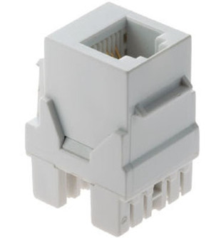 adorne RJ25 Phone Jack in White (246|ACRJ25W1)