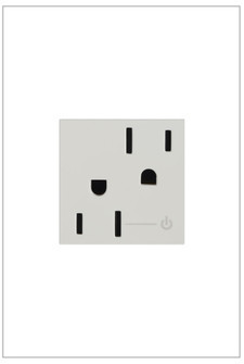 adorne 15A Tamper-Resistant Half-Controlled Outlet in White (246|ARCH152W10)