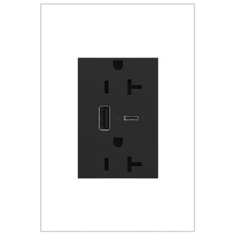 adorne 20A Tamper-Resistant Ultra-Fast USB Type-A/C Outlet in Graphite (246|ARTRUSB206ACG4)