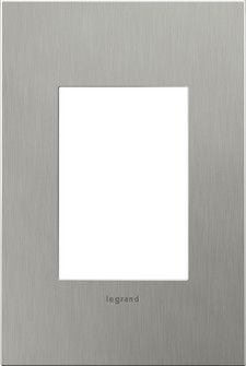adorne One-Gang-Plus Screwless Wall Plate in Brushed Stainless Steel (246|AWC1G3BS4)